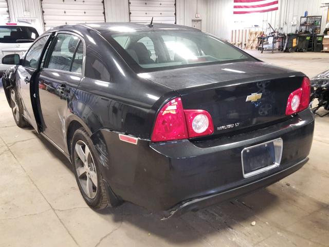 1G1ZC5E12BF359937 - 2011 CHEVROLET MALIBU 1LT BLACK photo 3