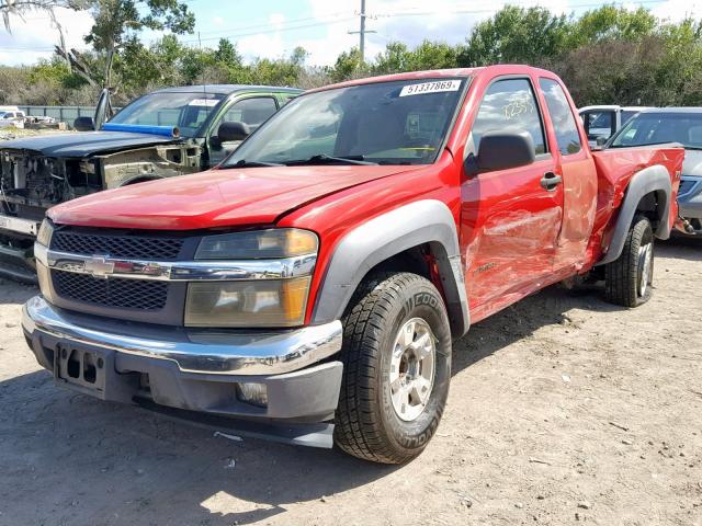 1GCDS196758161253 - 2005 CHEVROLET COLORADO RED photo 2