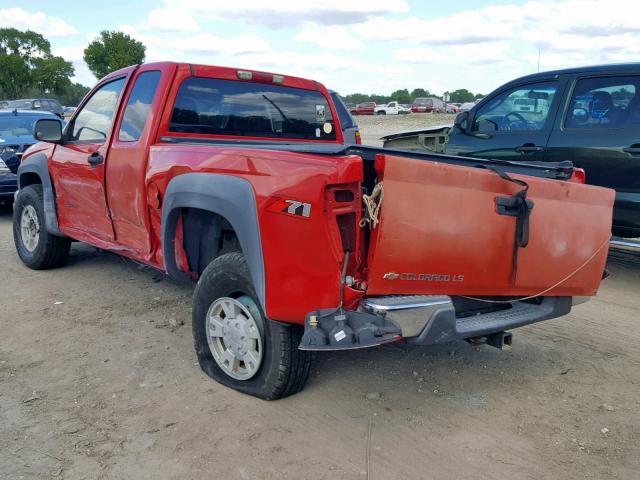 1GCDS196758161253 - 2005 CHEVROLET COLORADO RED photo 3