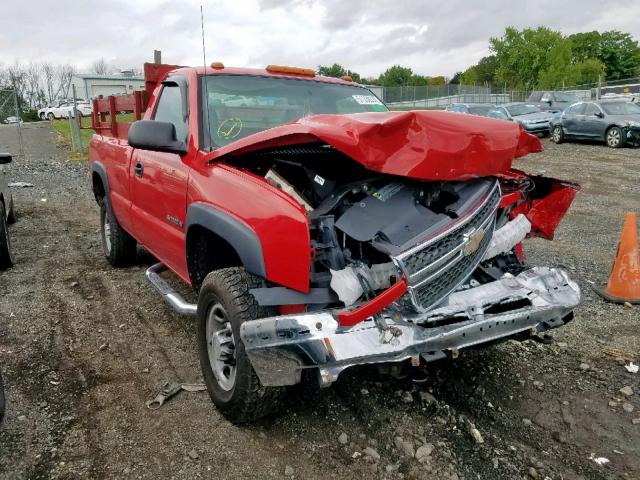 1GCHK24U35E299824 - 2005 CHEVROLET SILVERADO RED photo 1