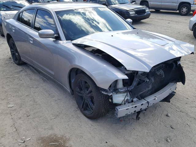 2C3CDXJG3EH207656 - 2014 DODGE CHARGER SX SILVER photo 1