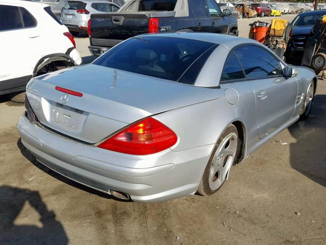 WDBSK75FX5F090494 - 2005 MERCEDES-BENZ SL 500 SILVER photo 4