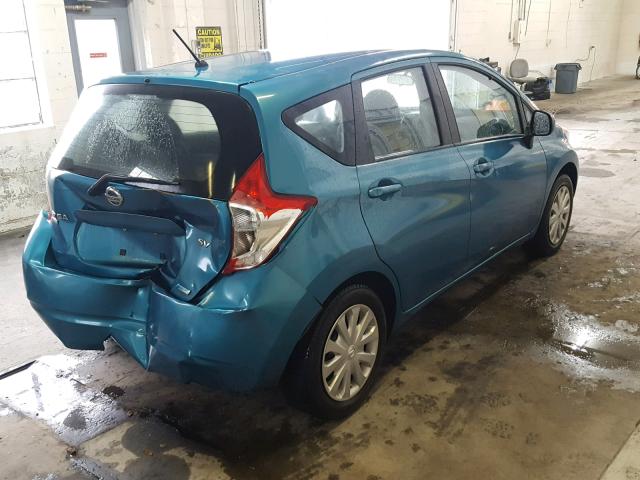 3N1CE2CP4EL402779 - 2014 NISSAN VERSA NOTE BLUE photo 4