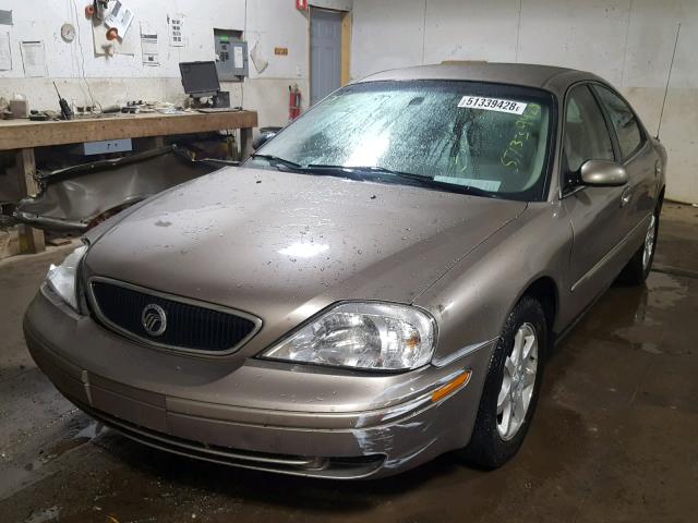 1MEFM50U12A651017 - 2002 MERCURY SABLE GS GOLD photo 2