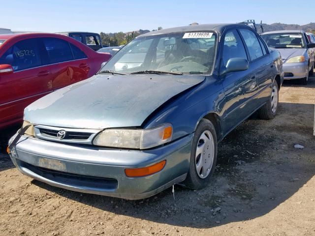 1NXBB02E9TZ447916 - 1996 TOYOTA COROLLA DX BLUE photo 2