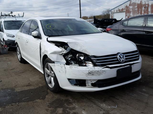 1VWBP7A35DC030392 - 2013 VOLKSWAGEN PASSAT SE WHITE photo 1