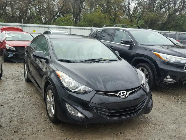 KMHDH6AE4DU012105 - 2013 HYUNDAI ELANTRA CO BLACK photo 1