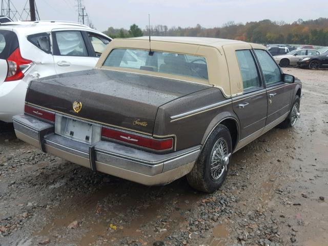 1G6KS5180HU808120 - 1987 CADILLAC SEVILLE BROWN photo 4