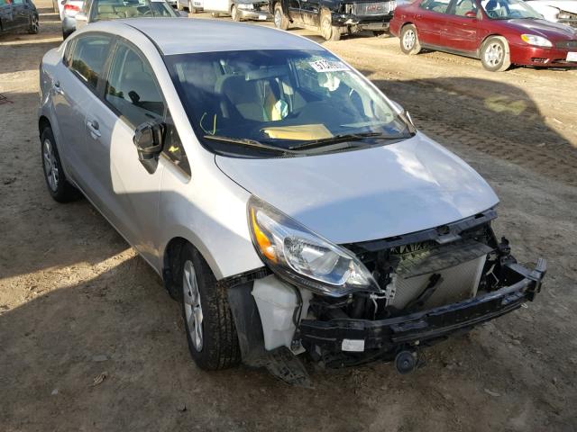 KNADM4A36D6250431 - 2013 KIA RIO LX SILVER photo 1