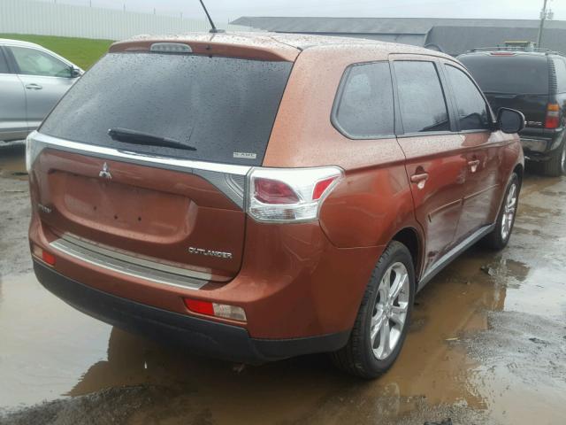 JA4AZ3A37EZ000921 - 2014 MITSUBISHI OUTLANDER RED photo 4