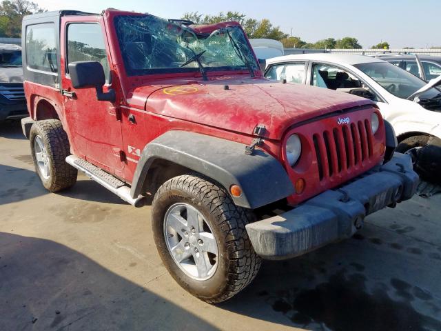 1J4FA24107L116842 - 2007 JEEP WRANGLER X RED photo 1