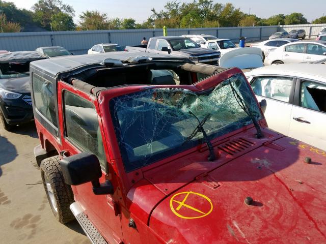 1J4FA24107L116842 - 2007 JEEP WRANGLER X RED photo 9