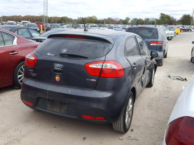 KNADN5A38C6035909 - 2012 KIA RIO EX BLACK photo 4