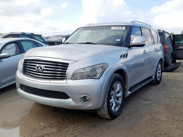 JN8AZ2NC3B9302071 - 2011 INFINITI QX56 SILVER photo 2