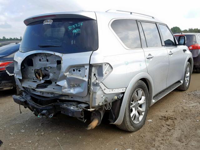 JN8AZ2NC3B9302071 - 2011 INFINITI QX56 SILVER photo 4