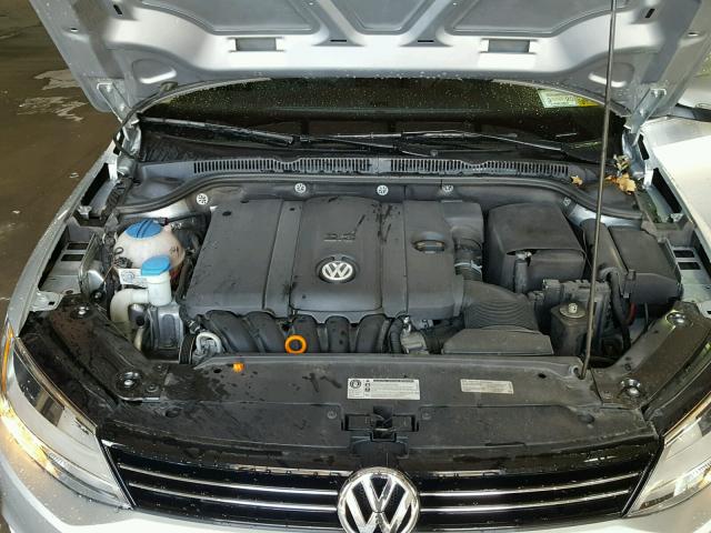 3VWLP7AJ2DM434994 - 2013 VOLKSWAGEN JETTA SEL SILVER photo 7