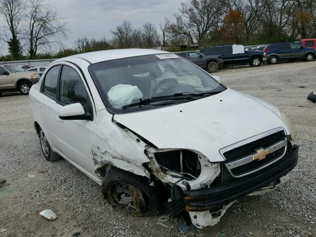 KL1TD5DE1BB166546 - 2011 CHEVROLET AVEO LS WHITE photo 1