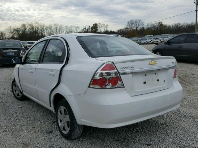 KL1TD5DE1BB166546 - 2011 CHEVROLET AVEO LS WHITE photo 3