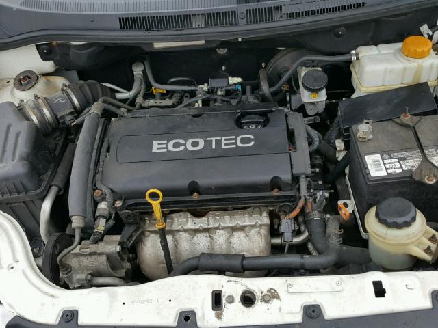 KL1TD5DE1BB166546 - 2011 CHEVROLET AVEO LS WHITE photo 7