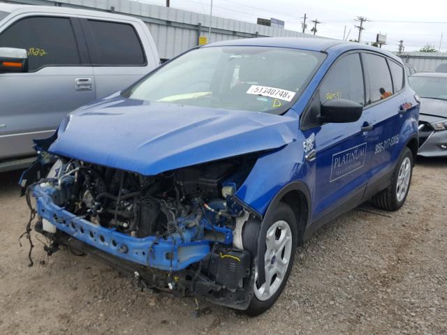 1FMCU0F76HUC24508 - 2017 FORD ESCAPE S BLUE photo 2