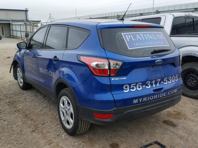 1FMCU0F76HUC24508 - 2017 FORD ESCAPE S BLUE photo 3