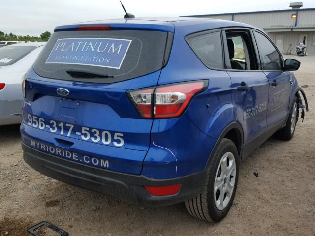 1FMCU0F76HUC24508 - 2017 FORD ESCAPE S BLUE photo 4