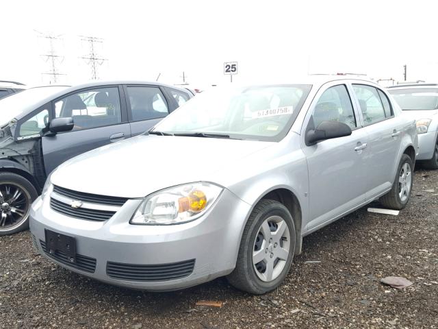 1G1AL55F077309418 - 2007 CHEVROLET COBALT LT SILVER photo 2