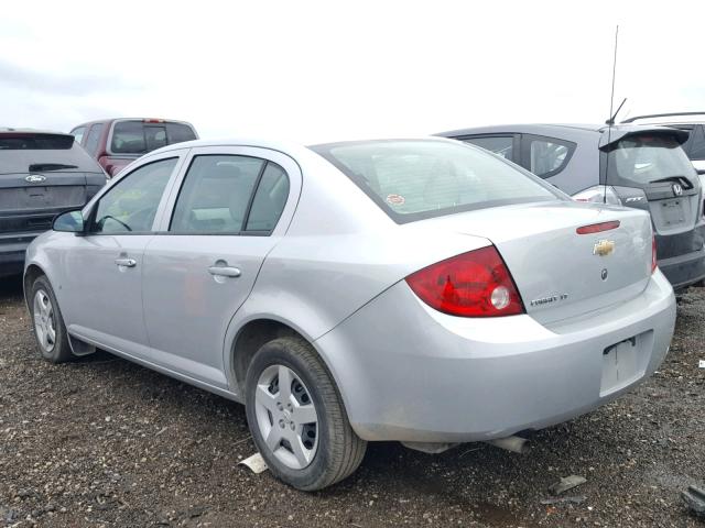 1G1AL55F077309418 - 2007 CHEVROLET COBALT LT SILVER photo 3