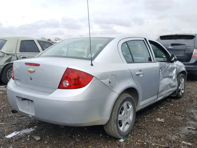 1G1AL55F077309418 - 2007 CHEVROLET COBALT LT SILVER photo 4