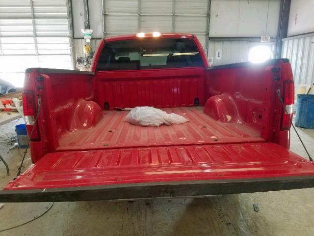 1FTRX12W66NB49213 - 2006 FORD F150 RED photo 9