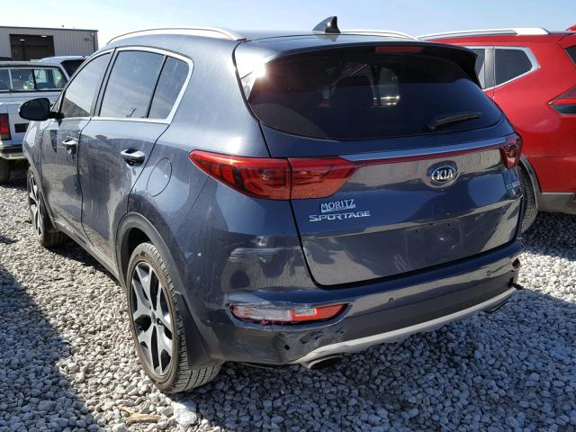 KNDPR3A62H7241277 - 2017 KIA SPORTAGE S BLACK photo 3