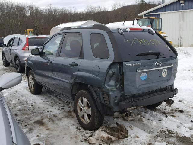 KNDJF724X97582639 - 2009 KIA SPORTAGE L GRAY photo 3