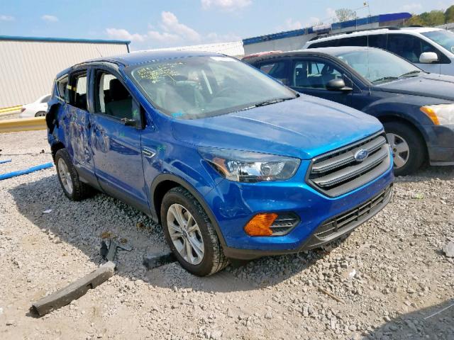 1FMCU0F72KUC19183 - 2019 FORD ESCAPE S BLUE photo 1