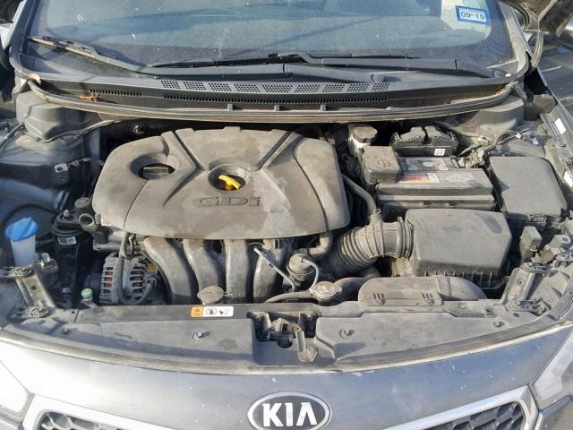 KNAFX4A83E5084548 - 2014 KIA FORTE EX CHARCOAL photo 7