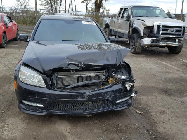 WDDGF8FB7BA527377 - 2011 MERCEDES-BENZ C 250 4MAT BLACK photo 9