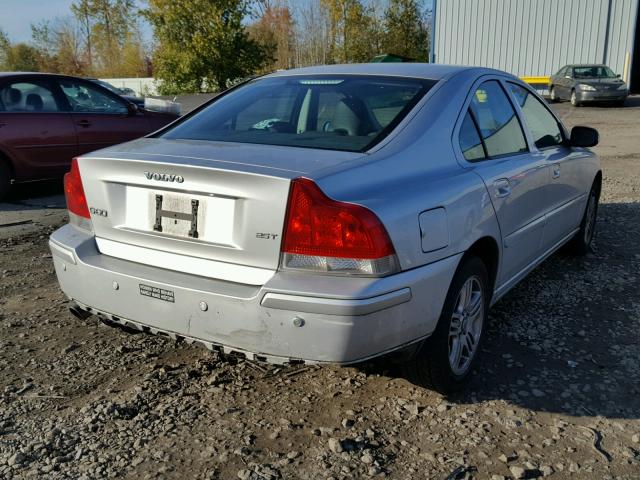 YV1RS592382680103 - 2008 VOLVO S60 2.5T SILVER photo 4