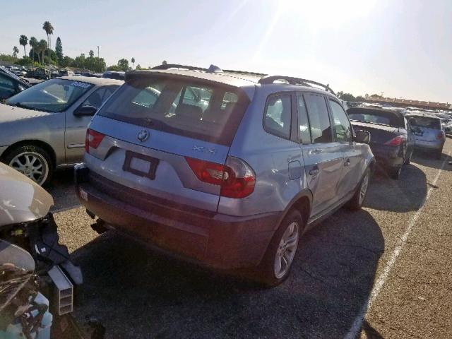 WBXPA93445WD05008 - 2005 BMW X3 3.0I BLUE photo 4