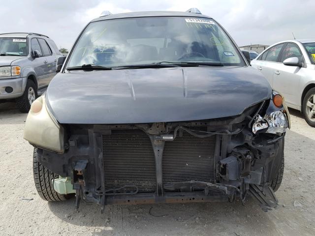 5N1BV28U28N117179 - 2008 NISSAN QUEST S GRAY photo 9