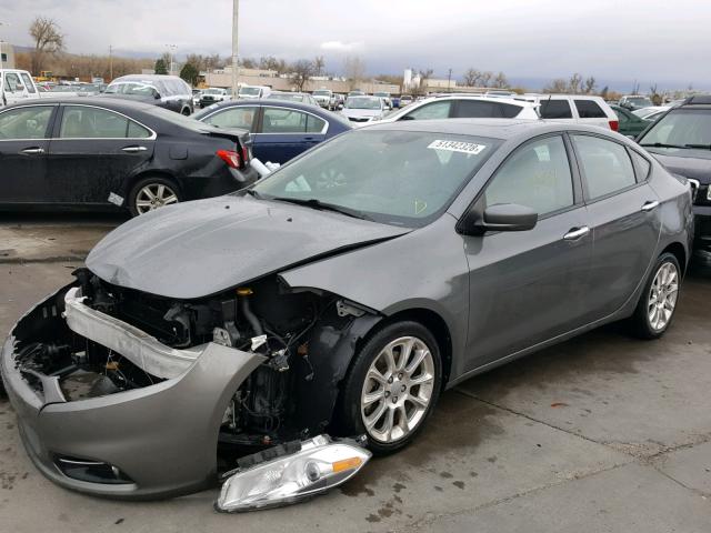 1C3CDFCA0DD711175 - 2013 DODGE DART LIMIT GREEN photo 2