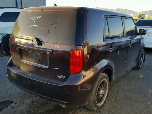 JTLKE50E181003115 - 2008 TOYOTA SCION XB Марун фото 4