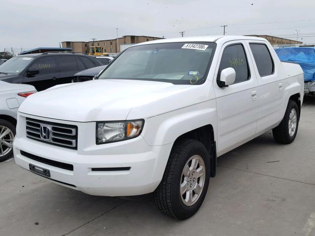 2HJYK16408H540058 - 2008 HONDA RIDGELINE WHITE photo 2