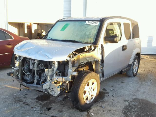 5J6YH1H71AL006158 - 2010 HONDA ELEMENT EX SILVER photo 2