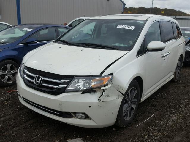 5FNRL5H97EB023413 - 2014 HONDA ODYSSEY TO WHITE photo 2