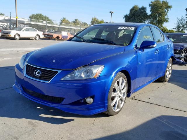 JTHBE5C2XB5027988 - 2011 LEXUS IS 350 BLUE photo 2