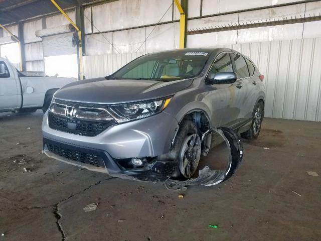 2HKRW1H82HH503145 - 2017 HONDA CR-V EXL SILVER photo 2