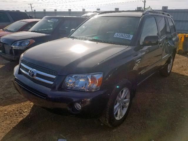 JTEEW21A060013682 - 2006 TOYOTA HIGHLANDER BLACK photo 2