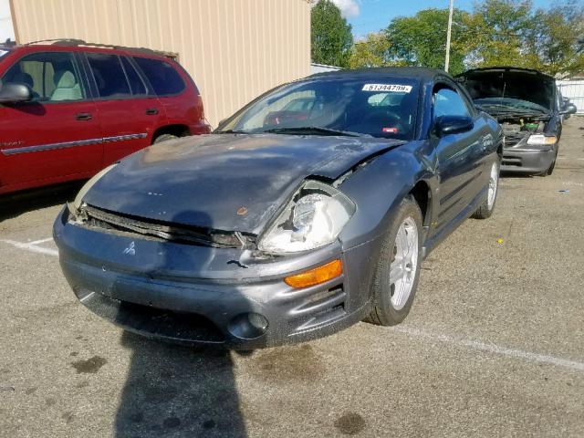 4A3AE55H73E087403 - 2003 MITSUBISHI ECLIPSE SP GRAY photo 2