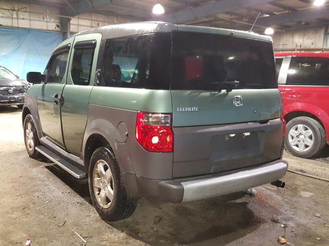 5J6YH18675L006274 - 2005 HONDA ELEMENT EX GREEN photo 3