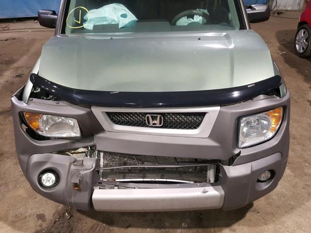 5J6YH18675L006274 - 2005 HONDA ELEMENT EX GREEN photo 7