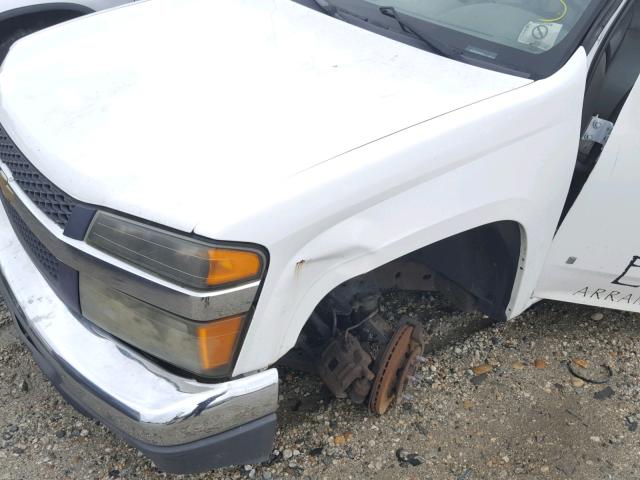 1GBDS14E778173621 - 2007 CHEVROLET COLORADO WHITE photo 9